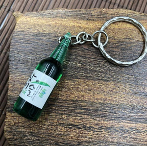 2019 New Women/Men's Fashion Handmade Resin Mineral water bottles Wine Bottle Key Chains Key Rings Alloy Charms Gifts  Wholesale