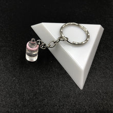 Load image into Gallery viewer, 2019 New Women/Men&#39;s Fashion Handmade Resin Mineral water bottles Wine Bottle Key Chains Key Rings Alloy Charms Gifts  Wholesale