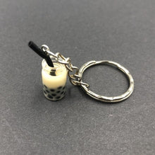 Load image into Gallery viewer, New Women/Men&#39;s Fashion Handmade Pearl milk tea coffee cup Key Chains Key Rings Alloy Charms Gifts  Wholesale