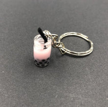 Load image into Gallery viewer, New Women/Men&#39;s Fashion Handmade Pearl milk tea coffee cup Key Chains Key Rings Alloy Charms Gifts  Wholesale