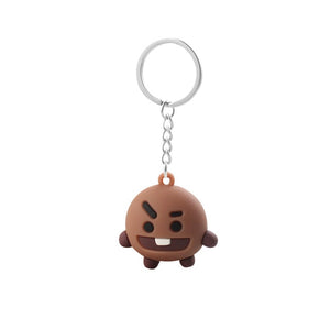 Kpop Bts-Bangtan Boys Keychain Band Member Personalized Cute Cartoon Keychains For Women Men Jewelry Key Chain Bag Car Pendant