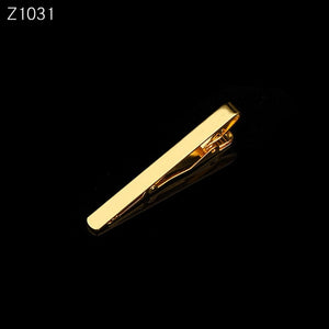 1 pcs Fashion Style Tie Clip For Men Metal Silver Gold Tone Simple Bar Clasp Practical Necktie Clasp